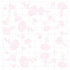 “Pastel floral and nature-inspired background with a soft and gentle tone”