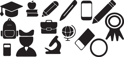 Fototapeta premium set of education 