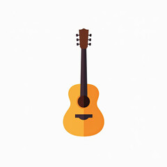 Obraz premium Simple Acoustic Guitar Illustration