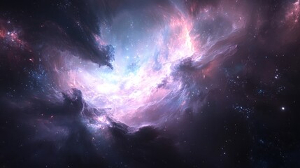 Fototapeta premium Nebula swirls in space