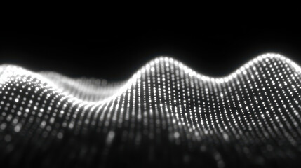 Commerce Without Touch, Digital commerce wave without touch glowing dots light pattern abstract technology background