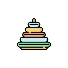 Stacking Toy Icon
