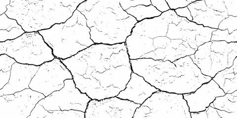 digital wall grunge and dust pattern surface Cracked white wall texture design element white background.
