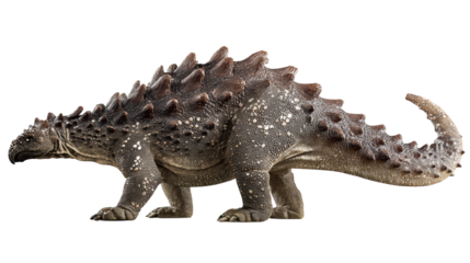 Stunning dinosaur model, isolated on white background, showcasing intricate details and realistic features.