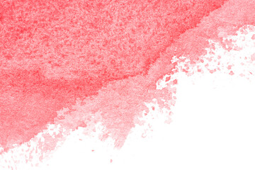 Fototapeta premium artistic background: spots of red watercolor paint against white background