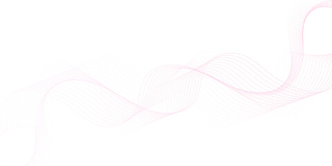 pink wave curve lines banner background design. Abstract soft wave lines dynamic flowing pink light isolated background. Vector Illustration of the pink pattern of lines. Black stripes on white .