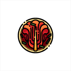 human brain vector illustration