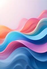 Vibrant flowing waves of color create a calming modern background for your next project or design, great for websites and social media promotions!
