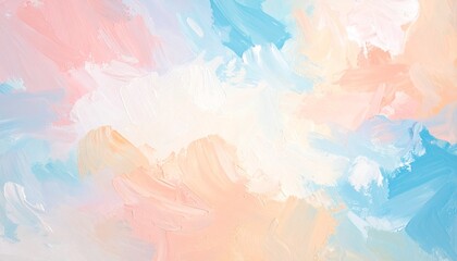 Pastel Acrylic Abstract Background – Soft Brushstroke Texture 
