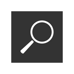 Magnifying glass icon isolated on transparent background 