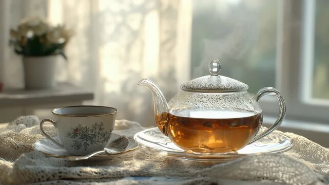 Herbal tea ripple: aromatic blend, warm liquid, golden motion, steam trace, fluid surface, flowing calm, infused path, fragrant swirl, tranquil energy, subtle shift, transparent wave