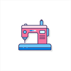 sewing machine vector illustration