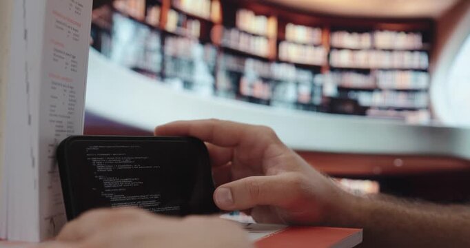 A student using AI technology