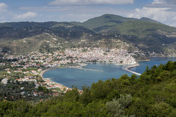 In the embankment of the island of Skopelos (Northern Sporades, Greece) on a summer day