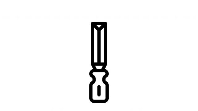 chisel minimalist stroke animation