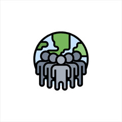 abstract green background with tree