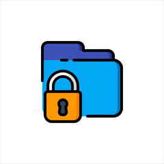 folder with lock