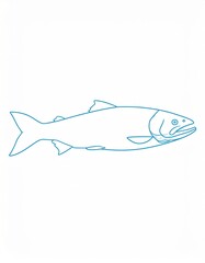 Fototapeta premium vector illustration of an abstract fish