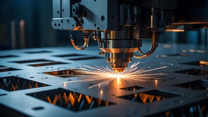 worker cutting steel