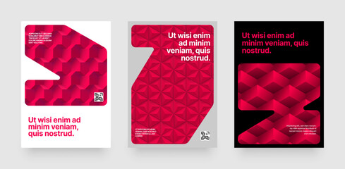 Template with geometric shapes and architectural pattern.. Frame for your message or photo. Layout for flyer, poster or cover.