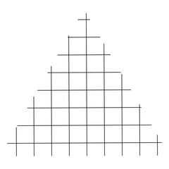 Triangle grid png sticker, transparent background