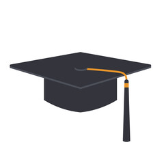 mortarboard, graduation cap icon, university graduation concept- vector illustration