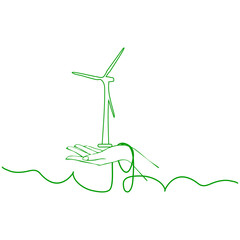 go green with turbin illustration.eps