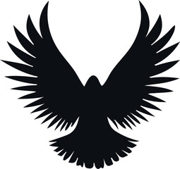 Fototapeta premium black bird silhouettes for design projects
