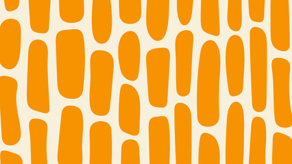 Horizontal Organic Cream Blocks on Orange