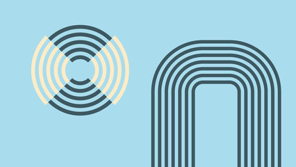 Obraz premium Modern Abstract Minimalist Artwork Background