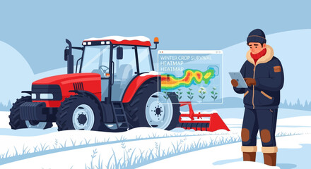 Precision Farming With Crop Monitoring In Winter Agriculture