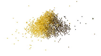 Dusty gold particles pattern background transparent png