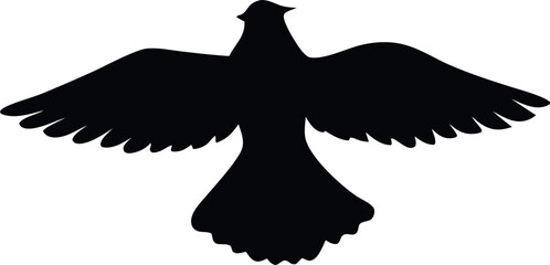 Fototapeta premium black bird silhouettes for design projects