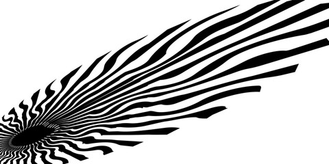 Comic book speed lines isolated on white background stripe effect style for manga speed frame, superhero action, explosion background. Motion line effect, pop