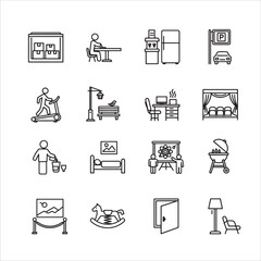 Minimalist Pictograms for Daily Life and Spaces