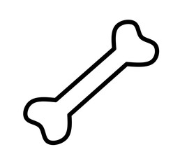 bone icon vector with line design