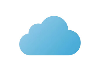Simple, light blue cloud icon.