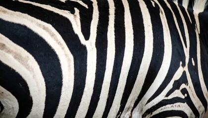 Fototapeta premium Zebra stripes close-up