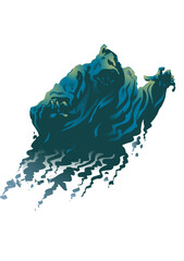 Ghost resembling death in black cloak