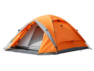 Object cutout open medium size tourist tent