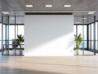 empty room with a window and a wall