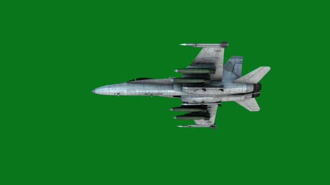 F15 fighter jet flying in the sky on a green background.
