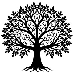 Minimalist Bare Tree Vector  Elegant Line Art for Logos, Tattoos & Modern Wall Decor Trusted High-Quality File