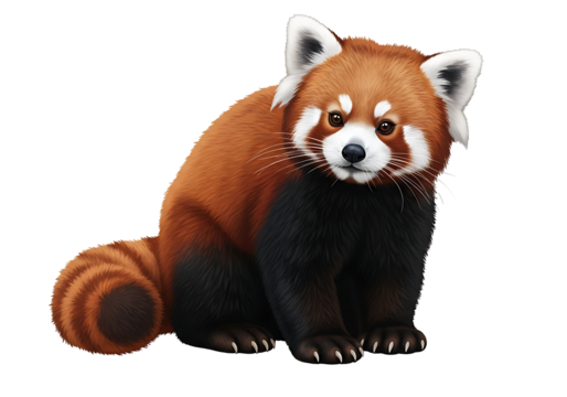 Detailed illustration of a red panda.