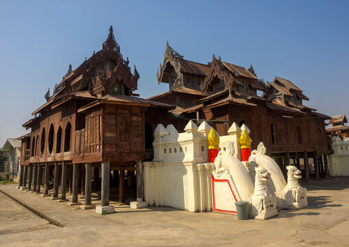 Shwe yan pyay monastery, Inle lake, Myanmar