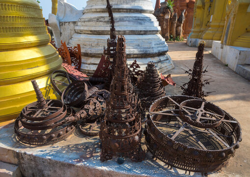 Shwe inn thein paya temple, Inle lake, Myanmar