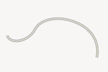 Gray wavy line, element graphic vector