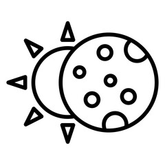 Obraz premium Solar Eclipse icon