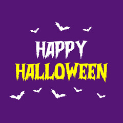 Happy Halloween Greeting Card Vector