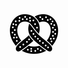 Pretzel Icon with Dots Design